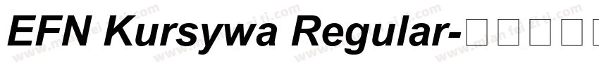 EFN Kursywa Regular字体转换